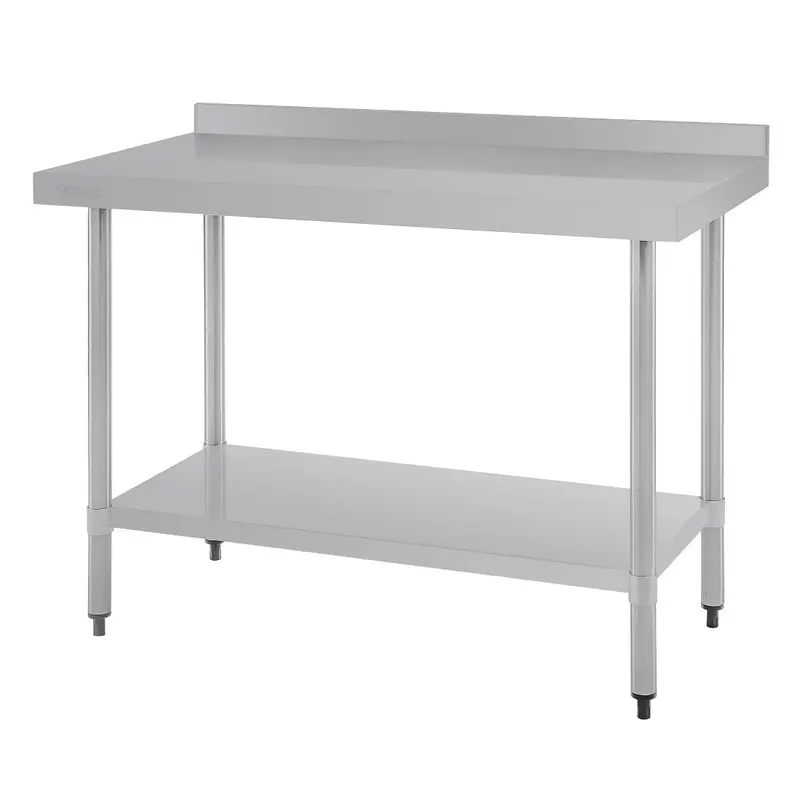 Vogue 1200mm Stainless Steel Prep Table with Upstand