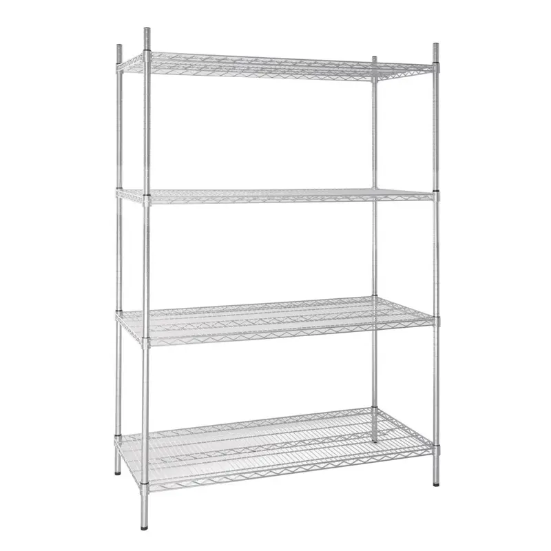 Vogue 4 Tier Wire Shelving Kit 1220x610mm Zinc Coated Steel