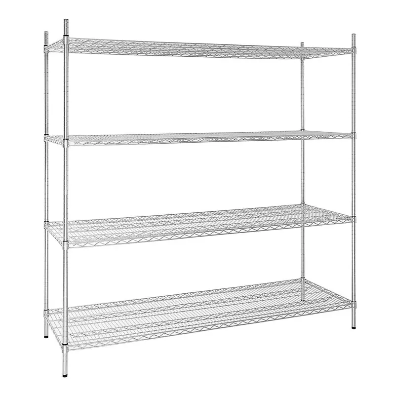 Vogue 4 Tier Wire Shelving Kit 1830x610mm – Zinc Coated Steel