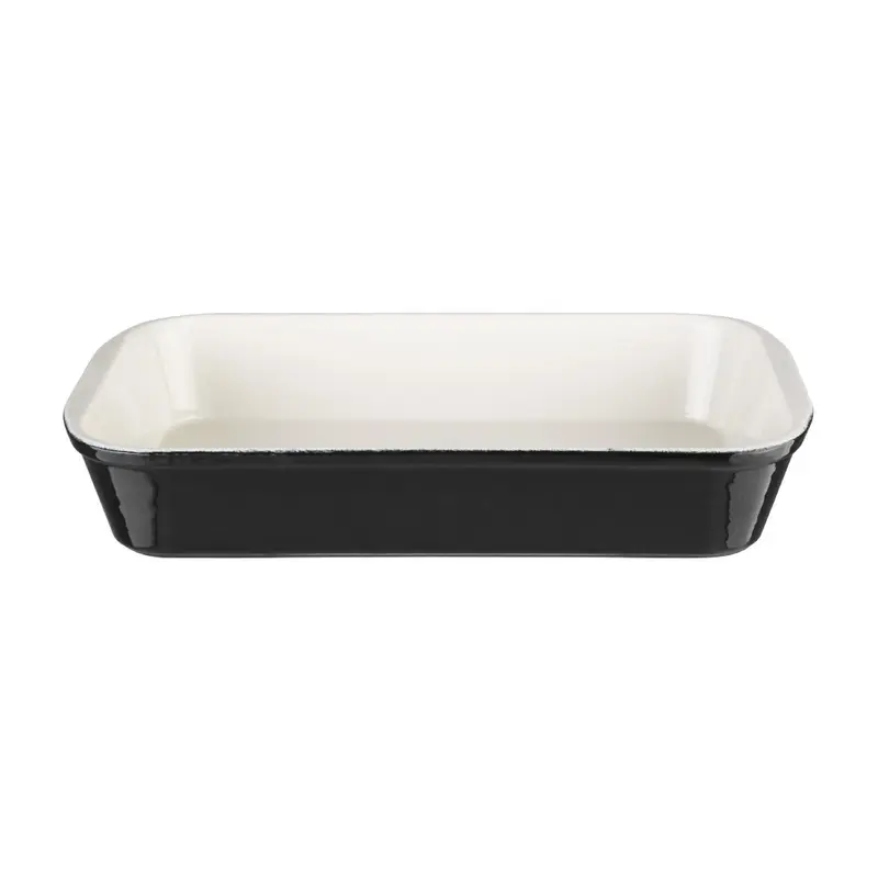Vogue Cast Iron Roasting Dish Black 3Ltr
