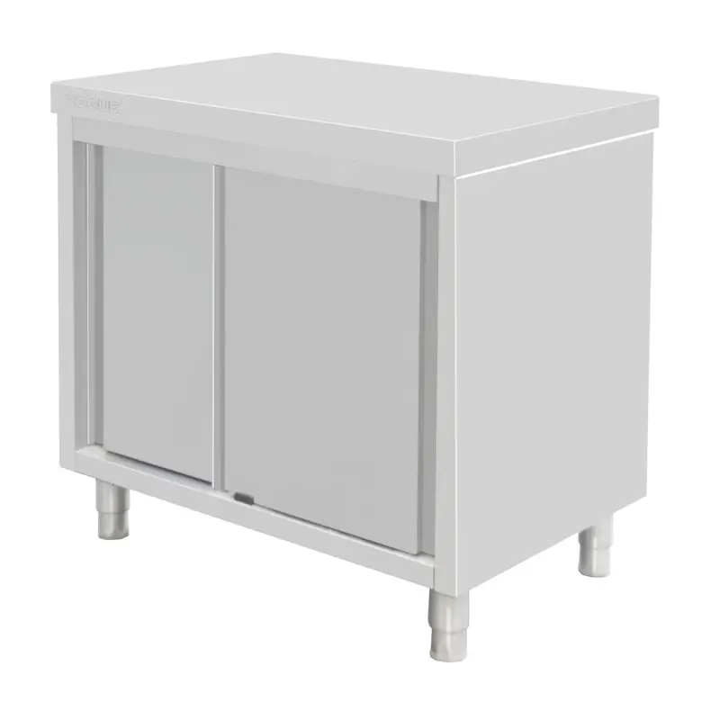 Vogue Floor Standing Stainless Steel Cupboard 900x900mm