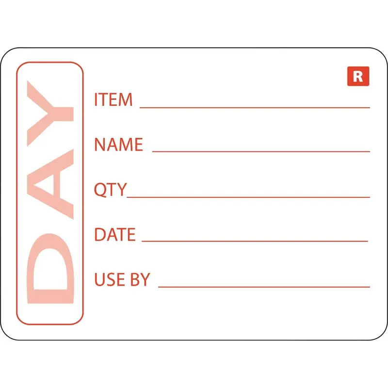 Vogue Removable Prepped Food Labels (Pack of 500)