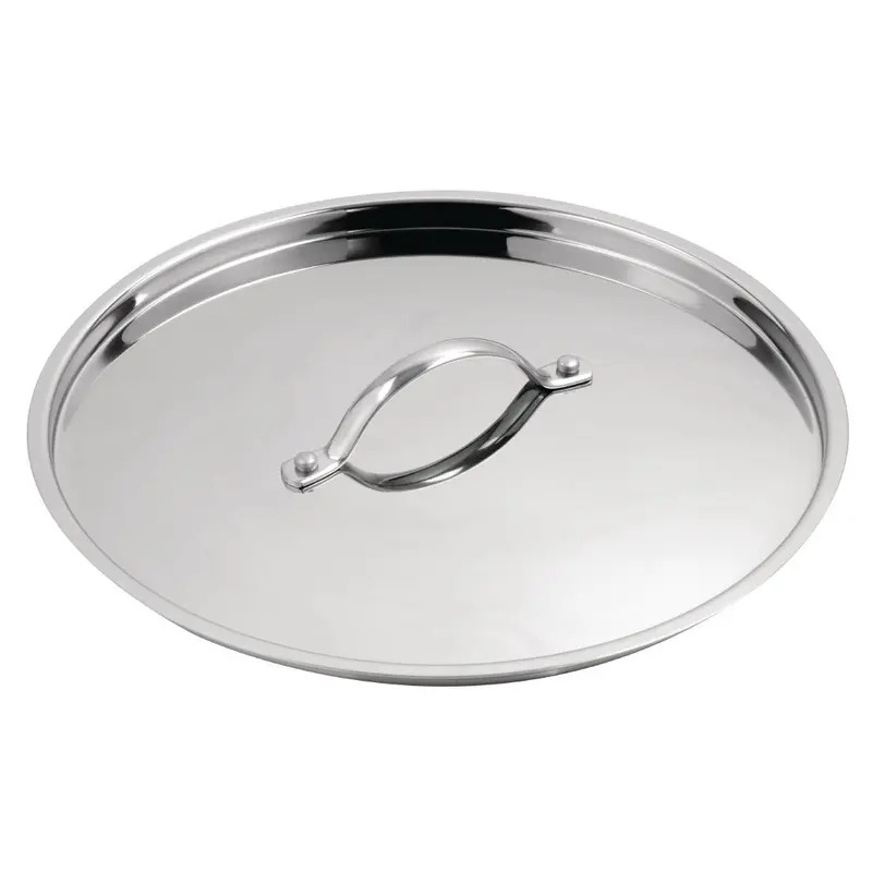 Vogue Stainless Steel and Aluminium Tri-Wall Stew Pan Lid 28cm