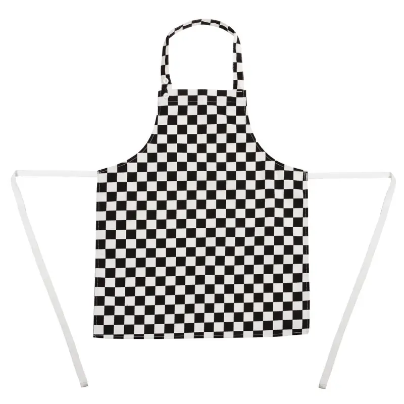 Whites Childrens Bib Apron Big Black and White Check