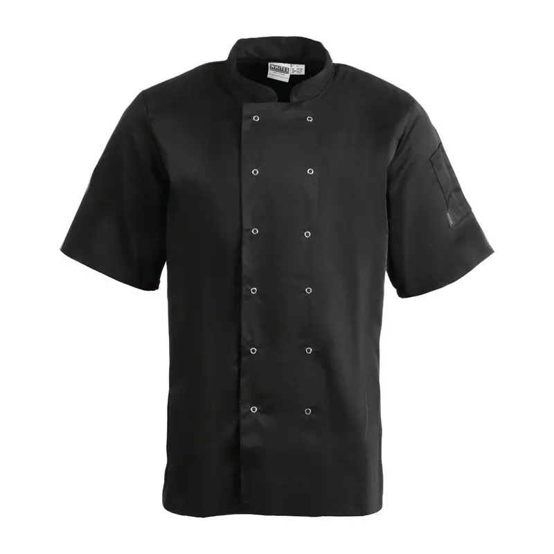 Whites Vegas Unisex Chef Jacket Black 2XL
