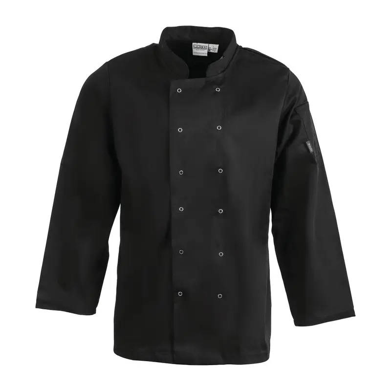 Whites Vegas Unisex Chef Jacket Black XL