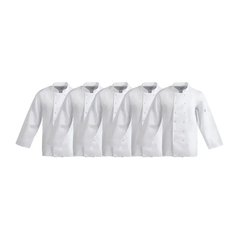 Whites Vegas Unisex Chef Jackets White S (5 Pack)