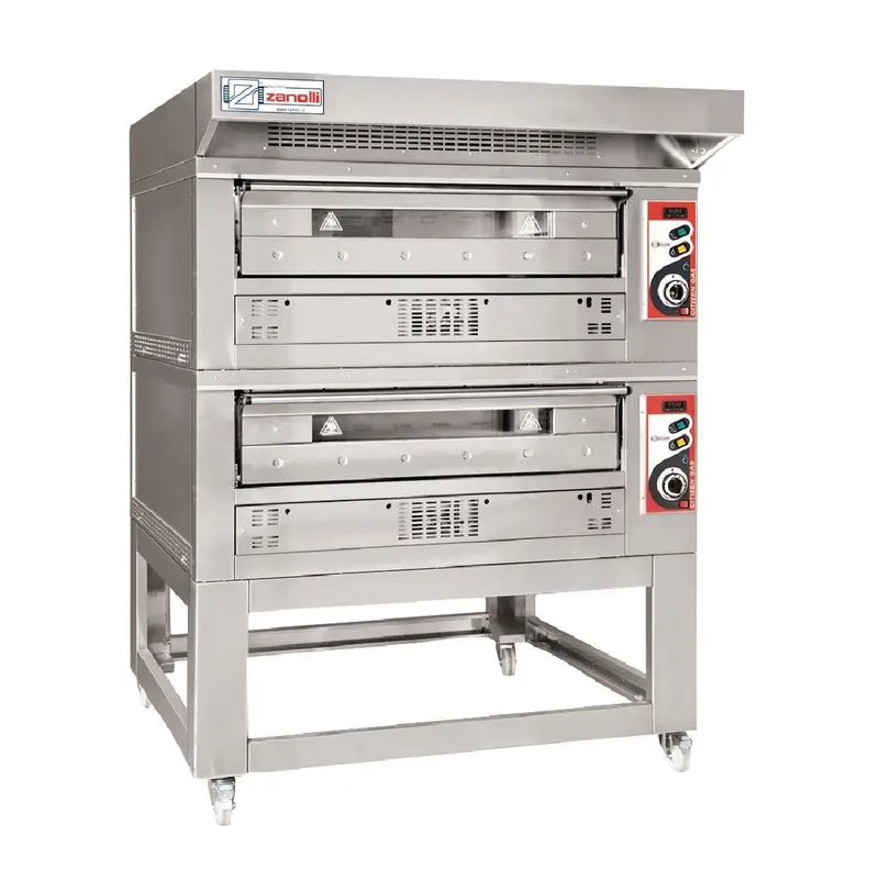 Zanolli Citizen 6+6F Single Deck Pizza Oven and Stand Three Phase